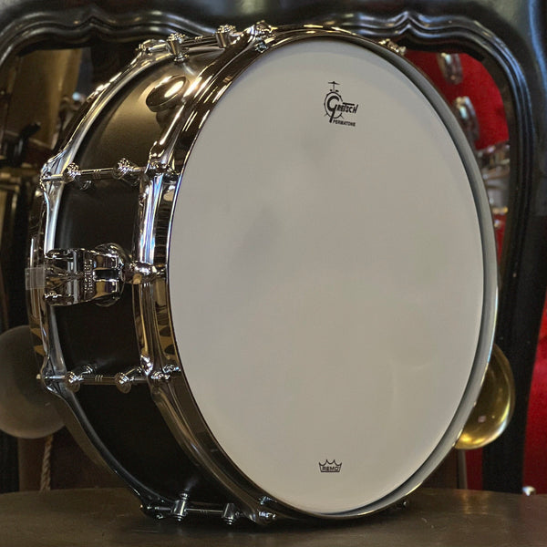 NEW Gretsch 5.5x14 Brooklyn Standard Snare Drum in Satin Black Metallic
