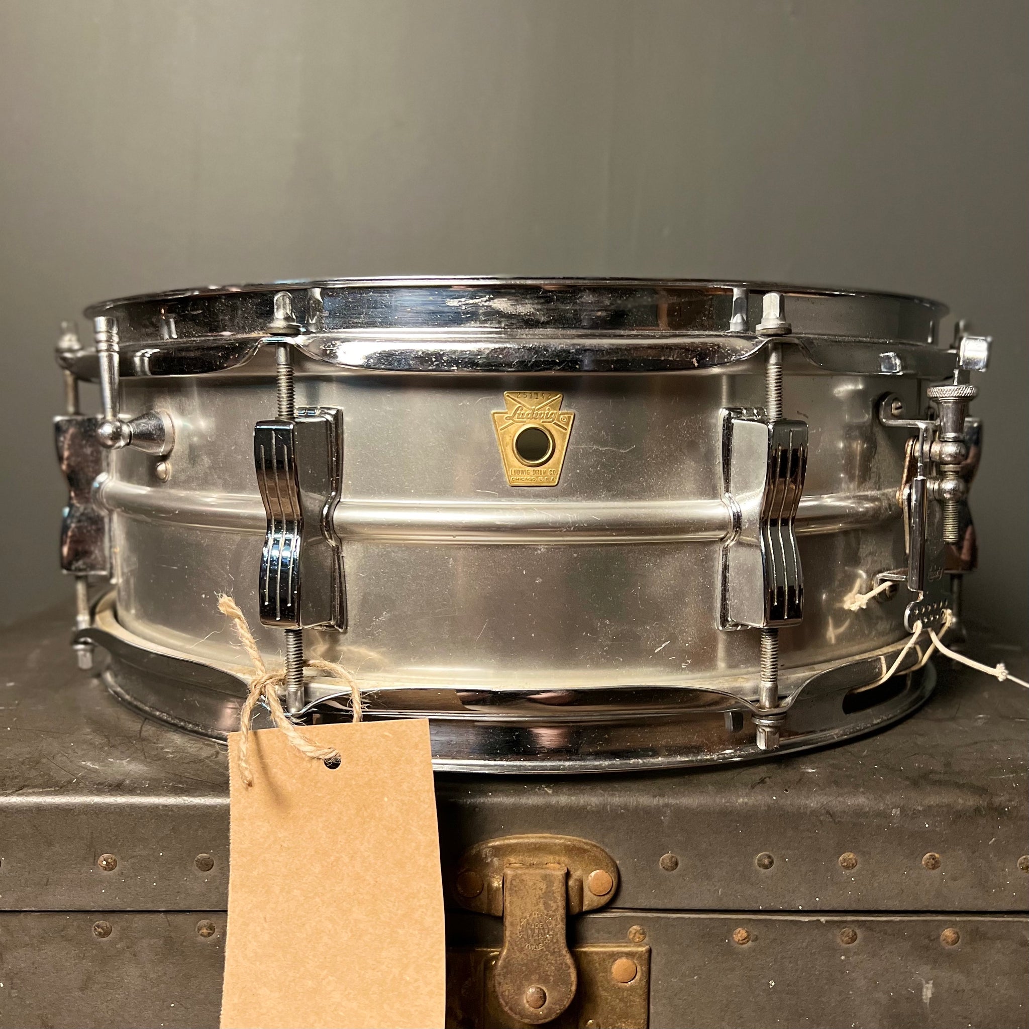 VINTAGE 1960's Ludwig 5x14 No. 404 Acrolite Snare Drum
