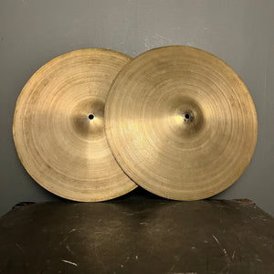 VINTAGE 1960's UFIP 15" Light Hi-Hat Cymbals - 886/894g