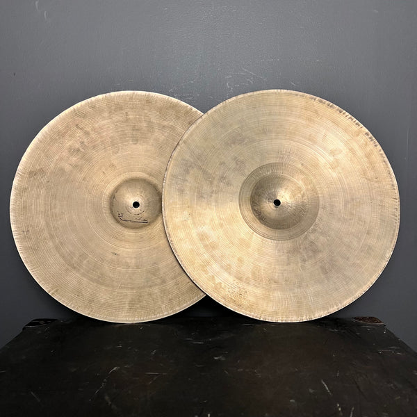 VINTAGE 1960's UFIP 15" Light Hi-Hat Cymbals - 886/894g