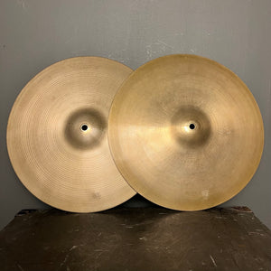 VINTAGE 1960's UFIP 15" Ritmo Hi-Hat Cymbals - 1086/1193g