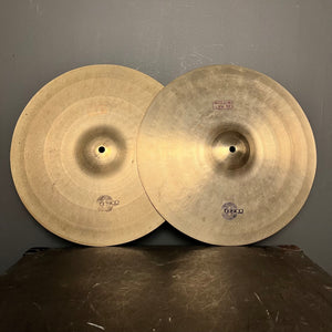 VINTAGE 1970's Tosco 15" Hi-Hat Cymbals - 1207/1290g