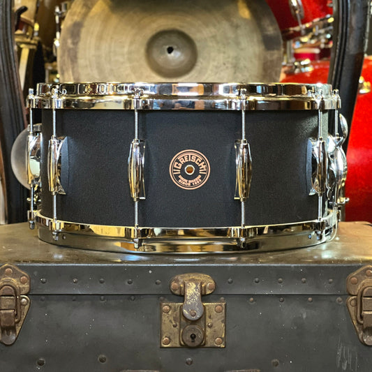 USED Gretsch 6.5x14 USA Black Copper Snare Drum