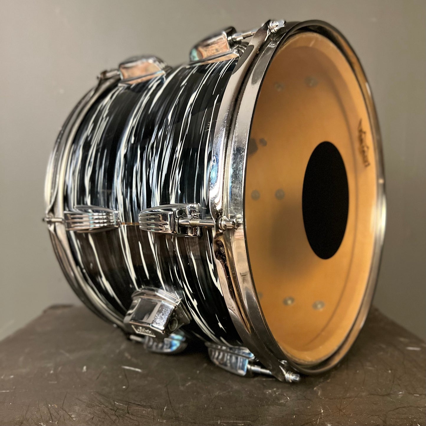 VINTAGE 1970's Ludwig 9x13 Tom in Black Oyster