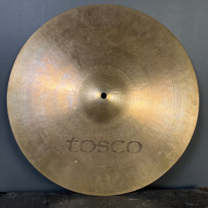 Vintage 1970's Tosco 18" Crash Cymbal - 1596g