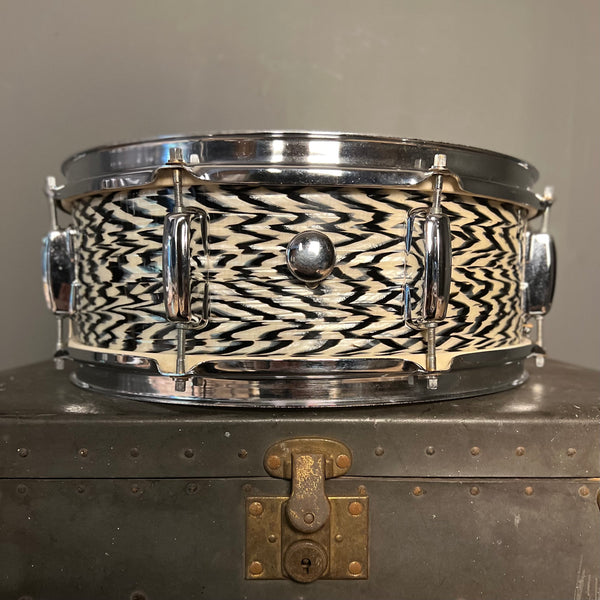 VINTAGE 1960's Stewart 5x14 Snare Drum in Black Onyx