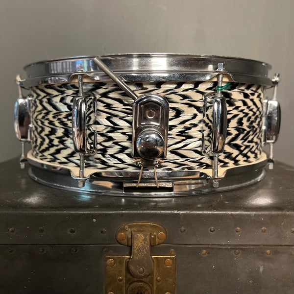 VINTAGE 1960's Stewart 5x14 Snare Drum in Black Onyx