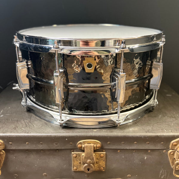USED 2019 Ludwig 6.5x14 Hammered Black Beauty Snare Drum