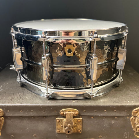 USED 2019 Ludwig 6.5x14 Hammered Black Beauty Snare Drum