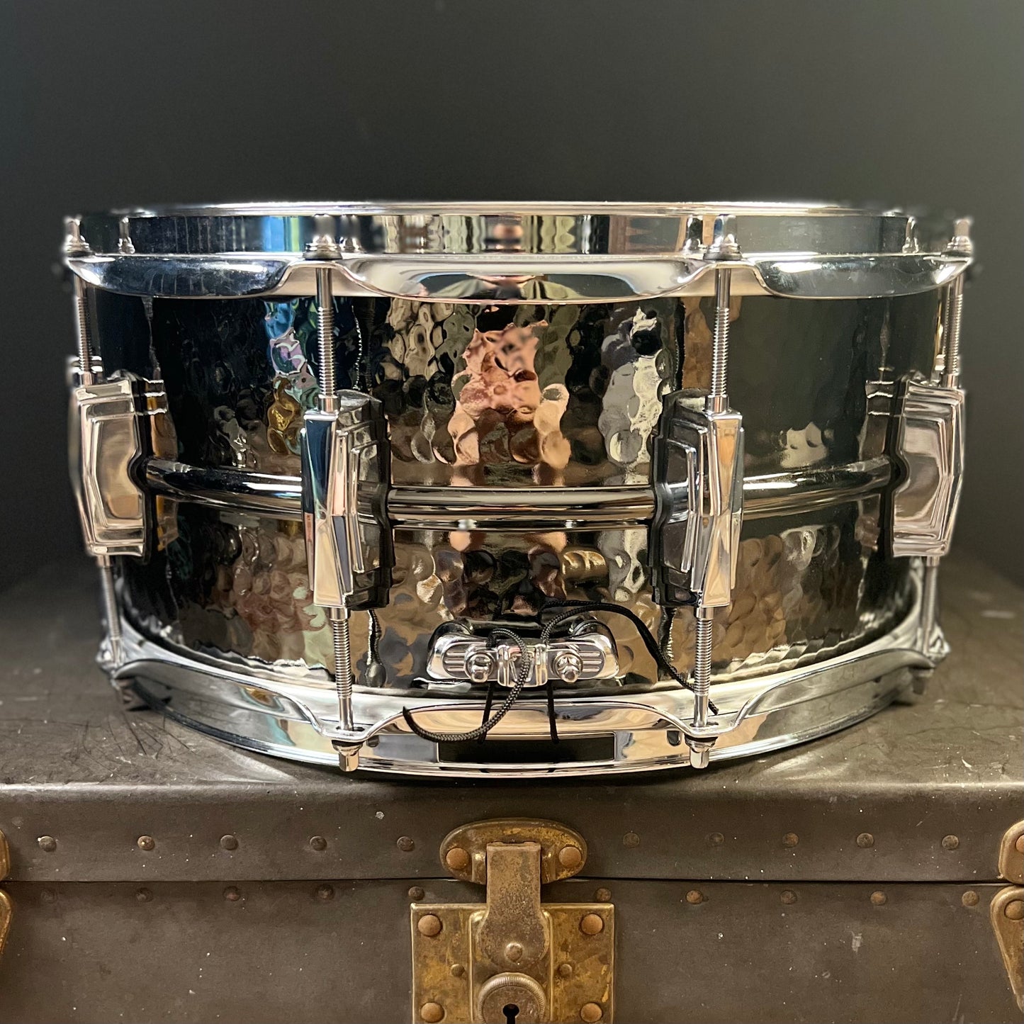 USED 2019 Ludwig 6.5x14 Hammered Black Beauty Snare Drum