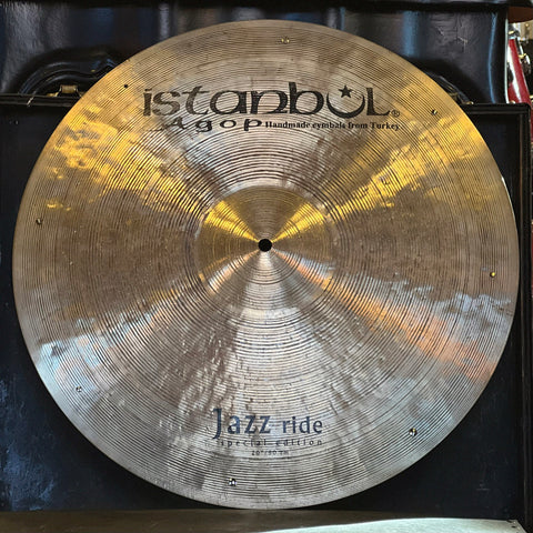 USED Istanbul Agop 20" Special Edition Jazz Ride Cymbal w/ Seven Rivets - 1695g