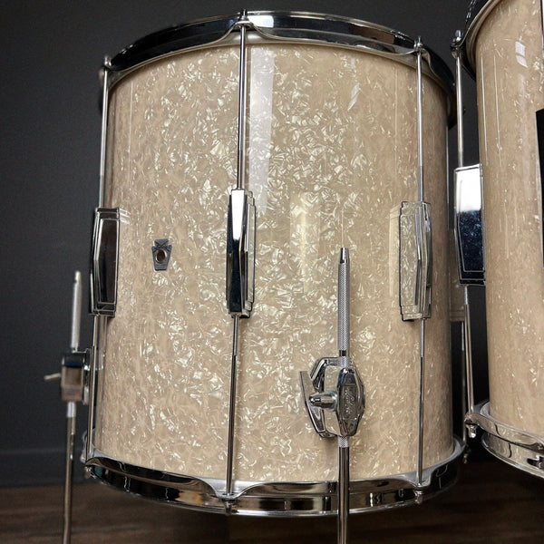 USED Ludwig Club Date Drum Set in Vintage Marine Pearl - 14x20, 7x10, 8x12, 14x14, 16x16