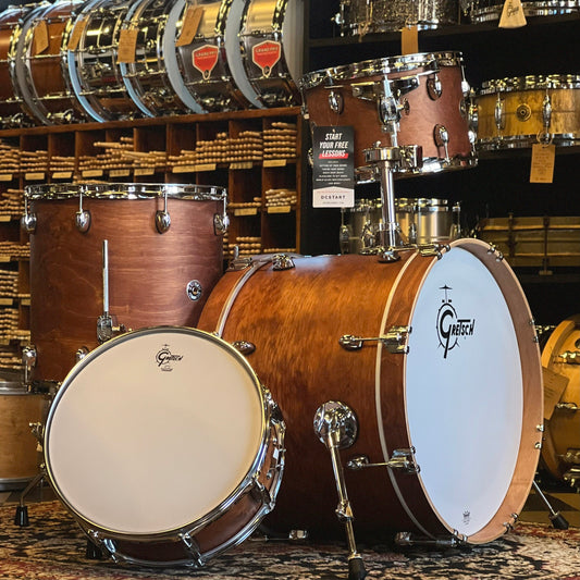 NEW Gretsch Catalina Club in Satin Walnut Glaze - 14x18, 8x12, 14x14, & 5x14