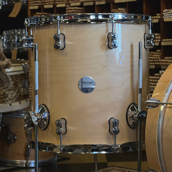 NEW PDP Concept Maple Bop Drum Set in Natural Gloss - 14x18, 8x12, 14x14