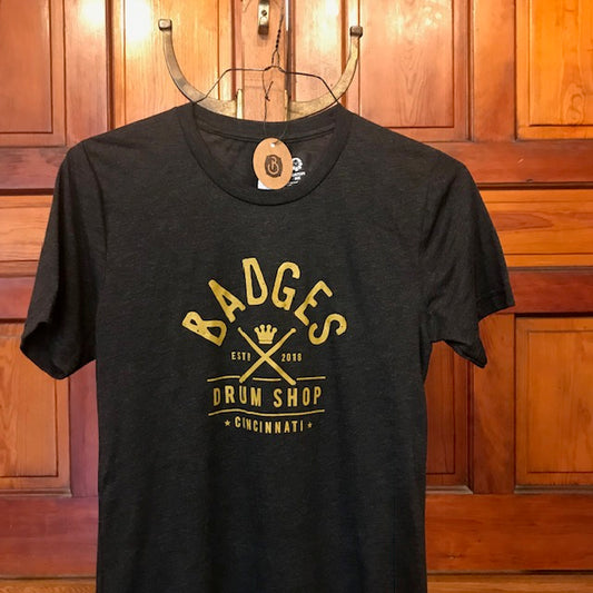 Badges Drum Shop T-Shirt - short sleeve