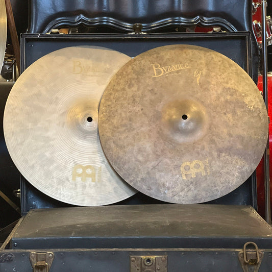 USED Meinl 16" Byzance Vintage Sand Hi-Hat Cymbals - 1066/1702