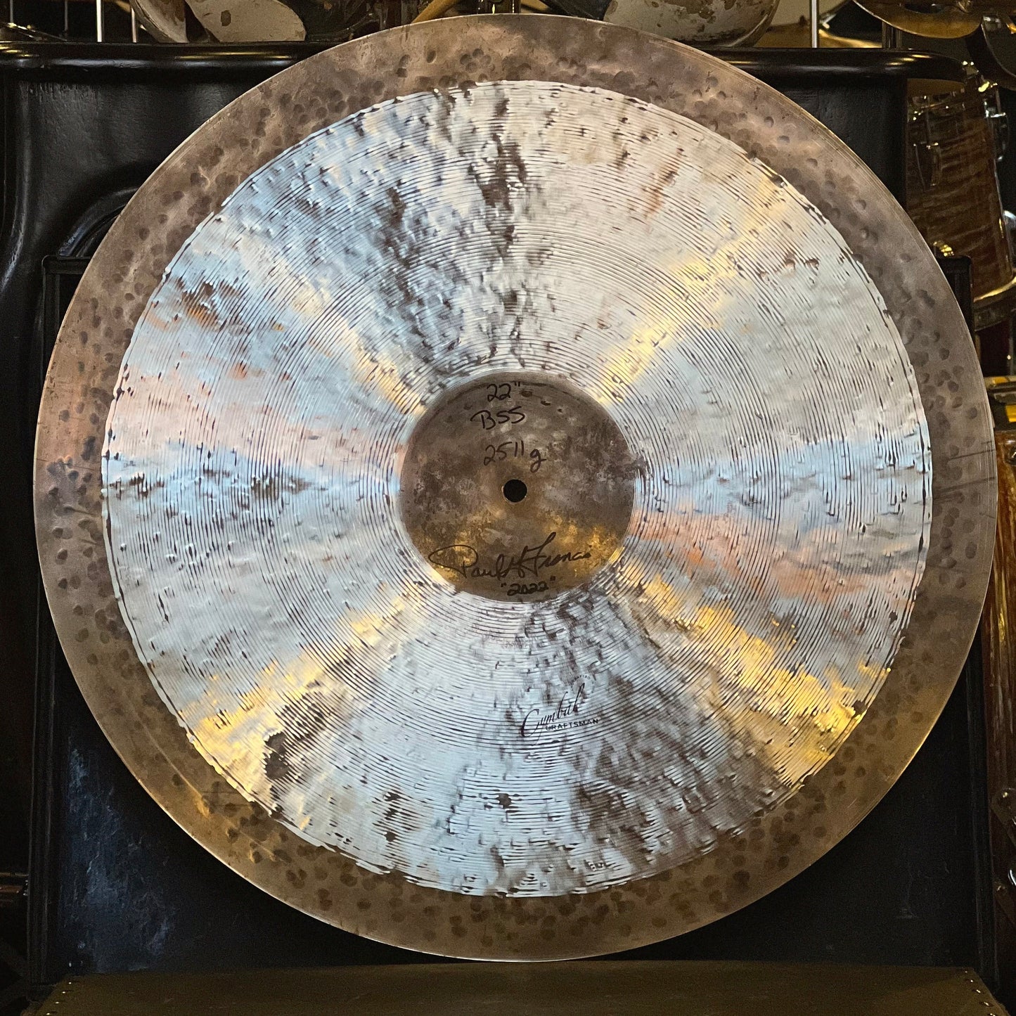USED Cymbal Craftsman by Paul Francis 22" Bill Stewart Tribute Ride Cymbal - 2511g