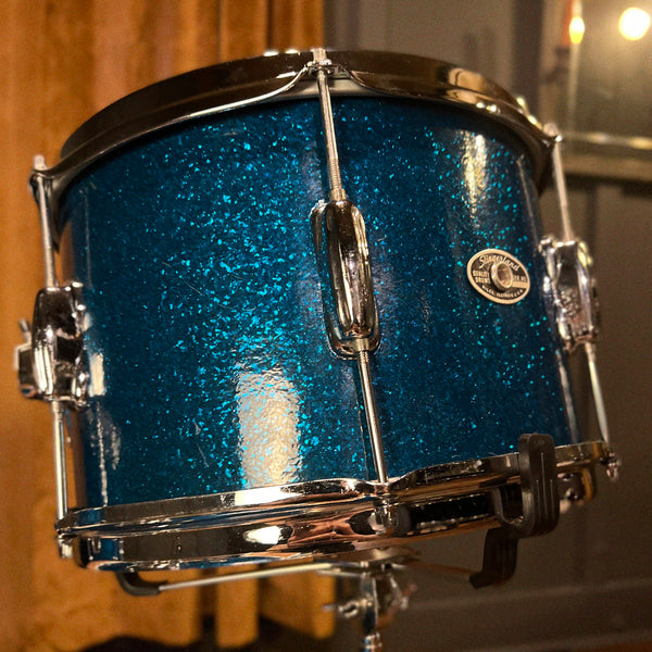 VINTAGE 1970's Slingerland "Stage Band" Outfit in Blue Sparkle - 14x20, 8x12, 14x16 & 5x14