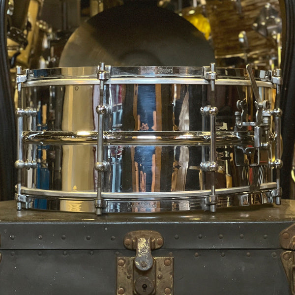 VINTAGE 1930's Carlton 6.5x14 "Standard" Brass Snare Drum