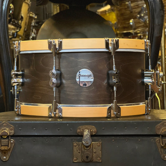 NEW PDP 6.5x14 Concept Maple Classic Wood Hoop Snare Drum in Walnut w/ Natural Hoops