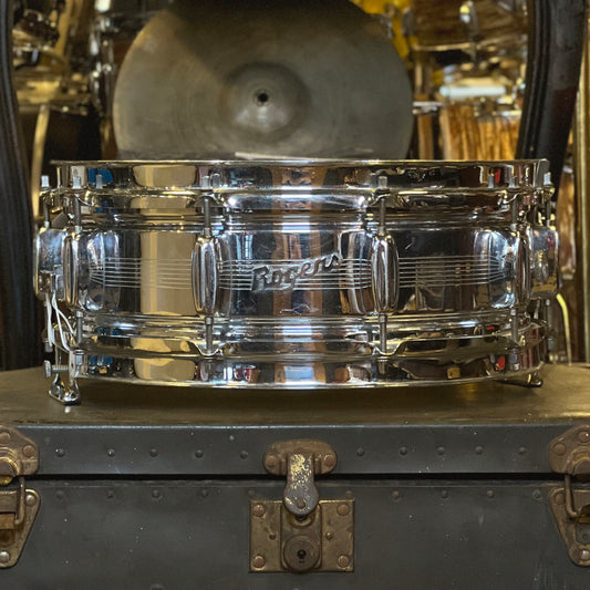 VINTAGE 1960's Rogers 5x14 Bread and Butter lug Dynasonic Snare Drum