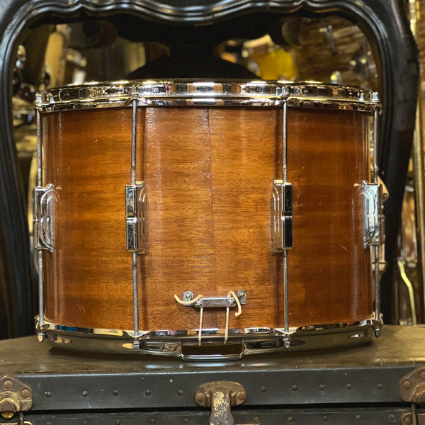VINTAGE 1950's Leedy 10x14 Chicago Era Marching Snare Drum in Mahogany