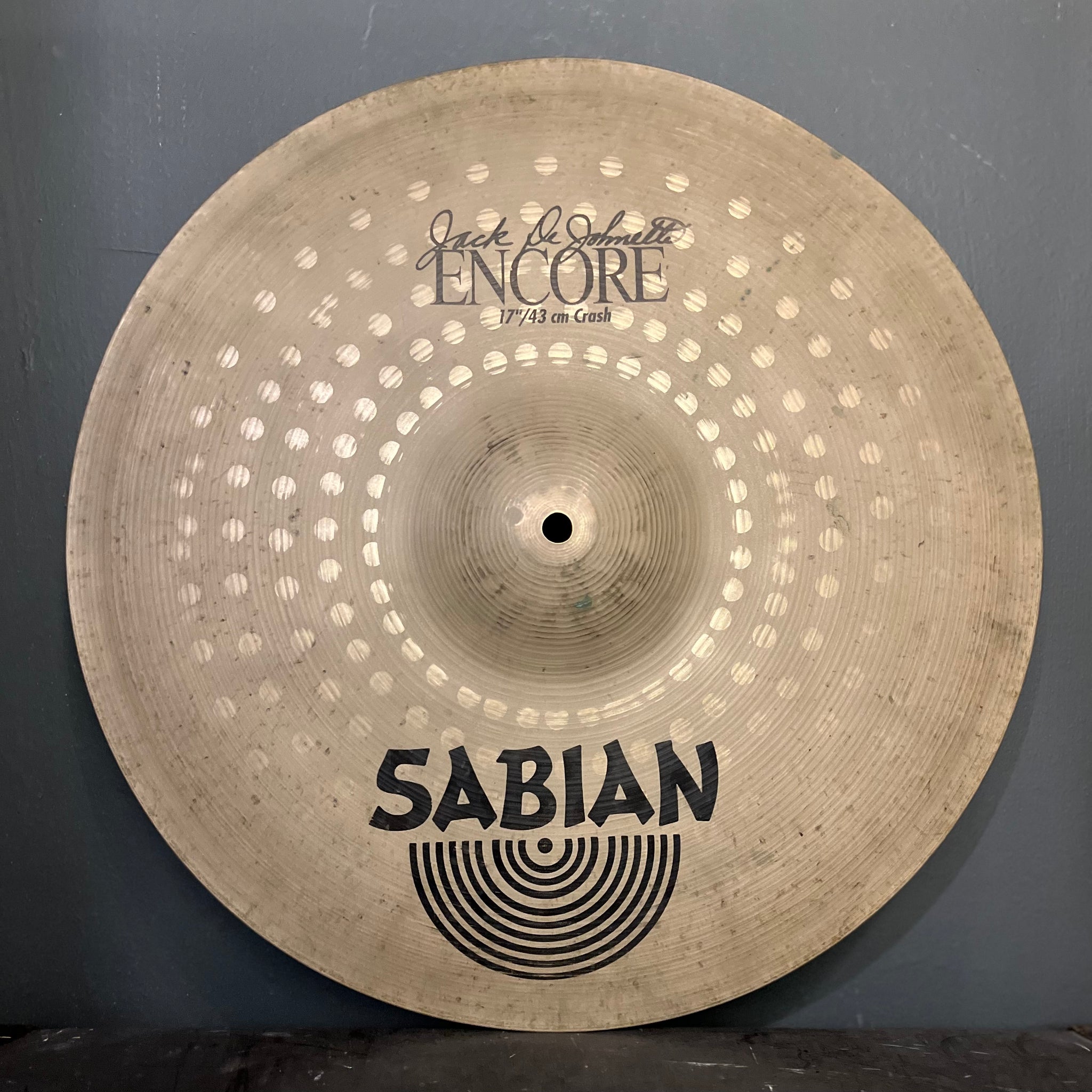 USED Sabian 17" Jack DeJohnette Encore Crash Cymbal - 1186g