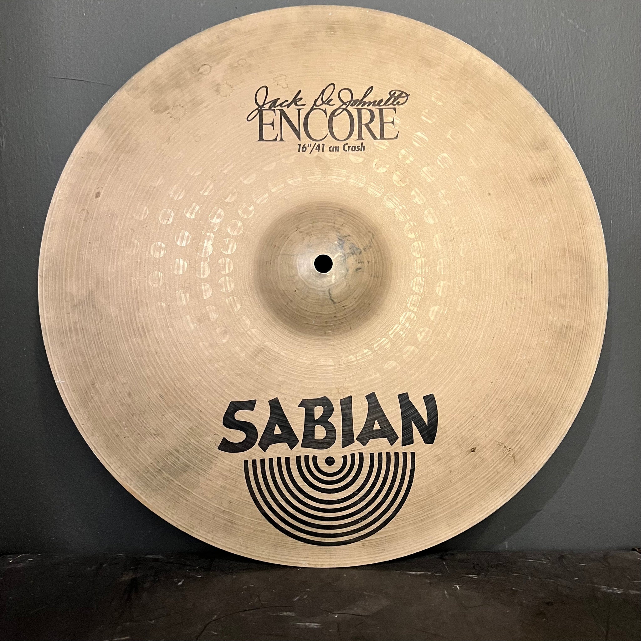 USED Sabian 16" Jack DeJohnette Encore Crash Cymbal - 962g