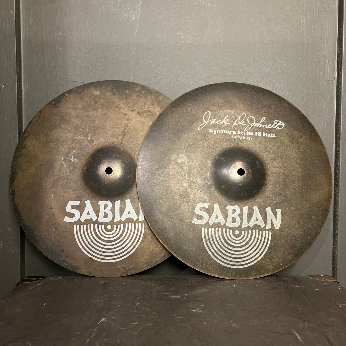 USED Sabian 14" Jack DeJohnette Signature Hi-Hat Cymbals - 1142/1696g