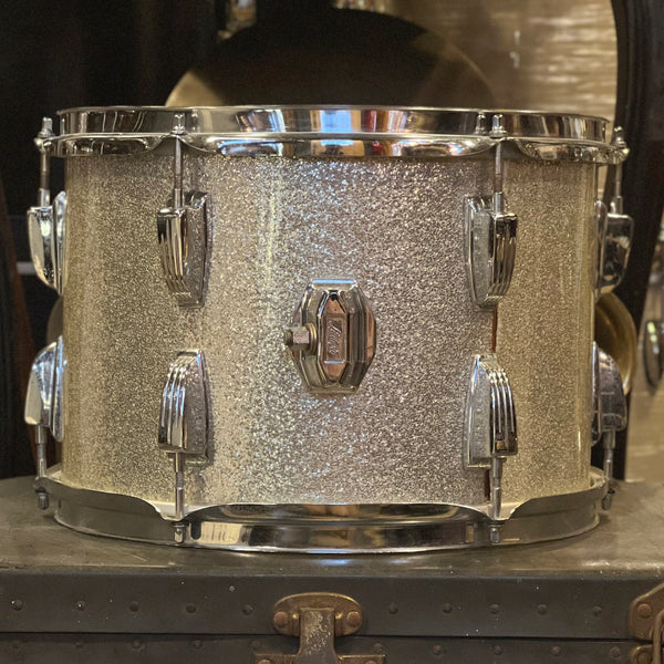 VINTAGE 1970's Ludwig 9x13 Tom in SIlver Sparkle