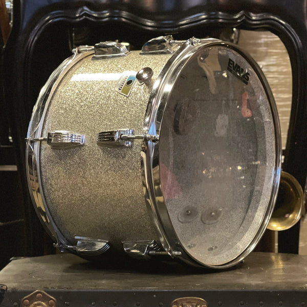 VINTAGE 1970's Ludwig 9x13 Tom in SIlver Sparkle