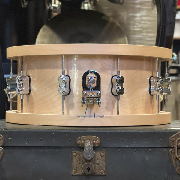 NEW PDP 6.5x14 20-Ply Maple Snare with Thick Wood Hoops in Natural Maple