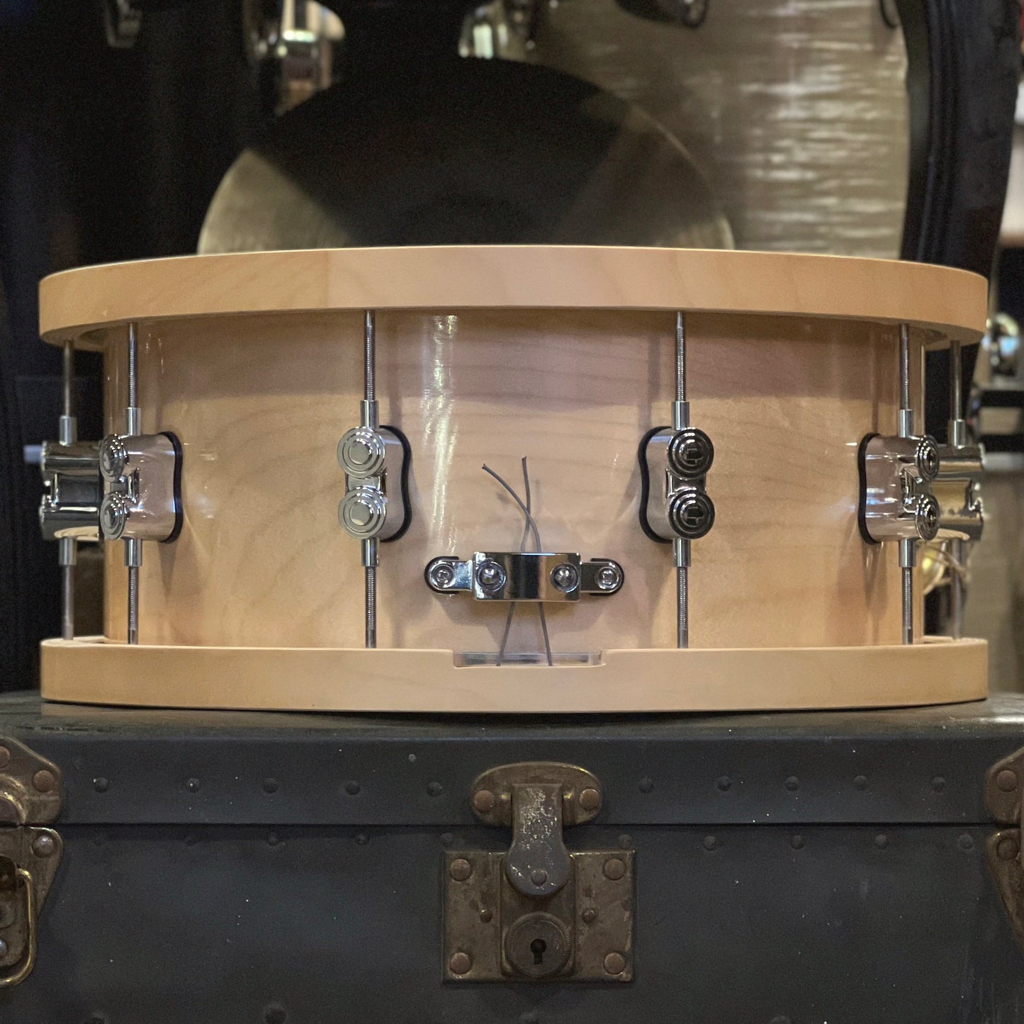 NEW PDP 6.5x14 20-Ply Maple Snare with Thick Wood Hoops in Natural Maple