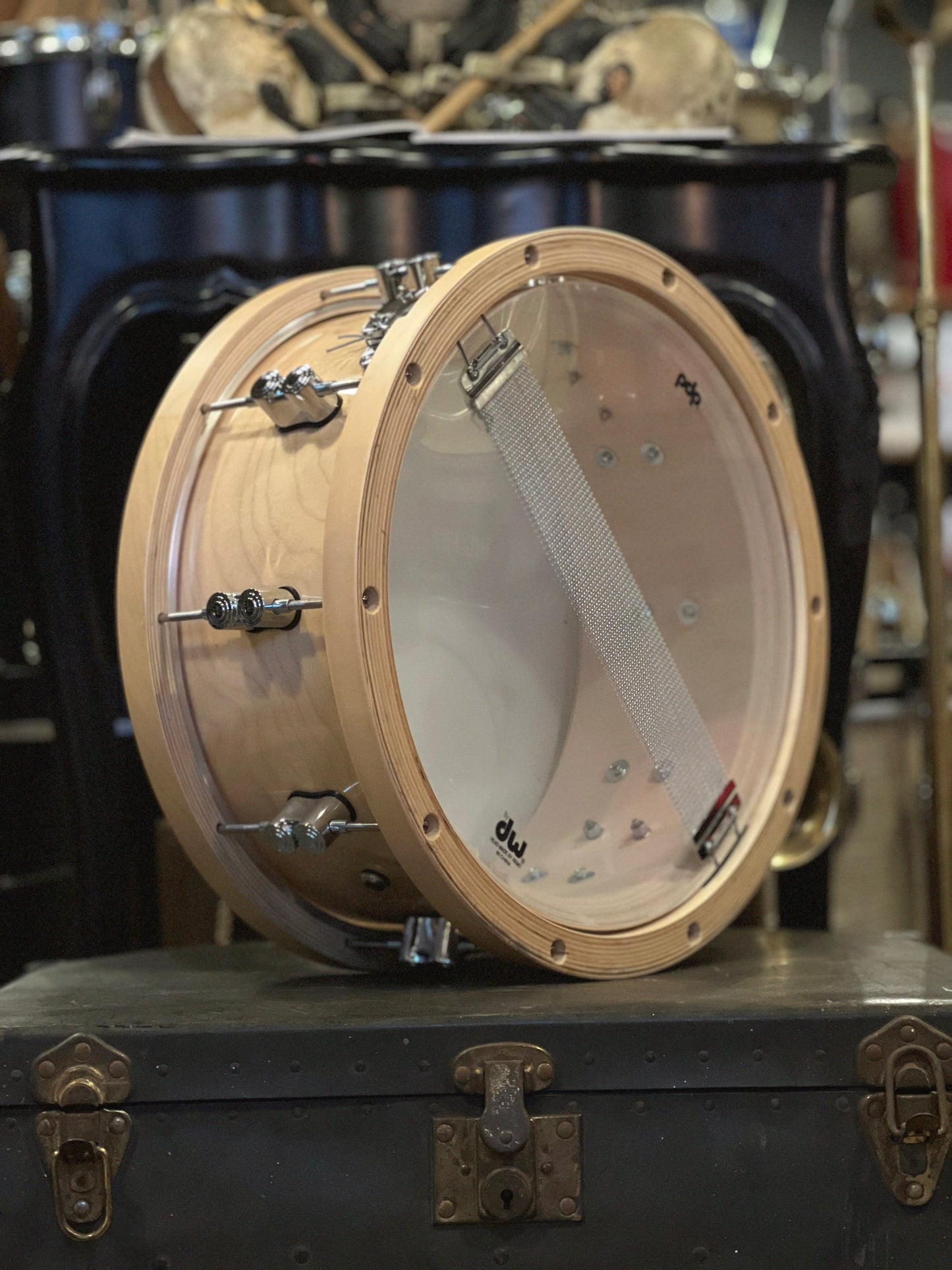 NEW PDP 6.5x14 20-Ply Maple Snare with Thick Wood Hoops in Natural Maple