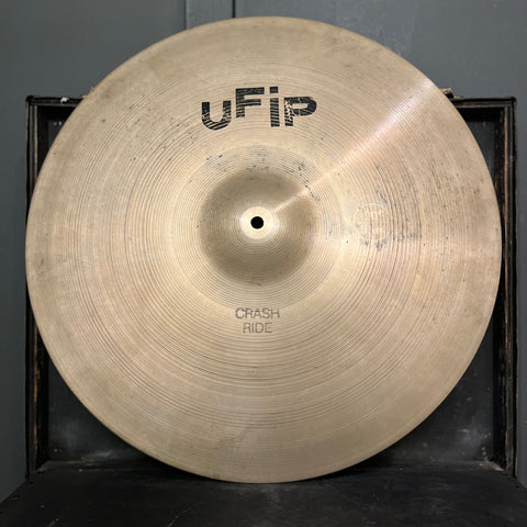 VINTAGE 1970's UFIP 20" Medium Ride Cymbal - 2251g