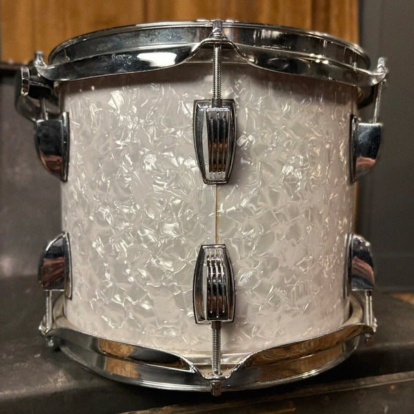 USED 1997 Ludwig Classic 8x10 Tom in White Marine Pearl