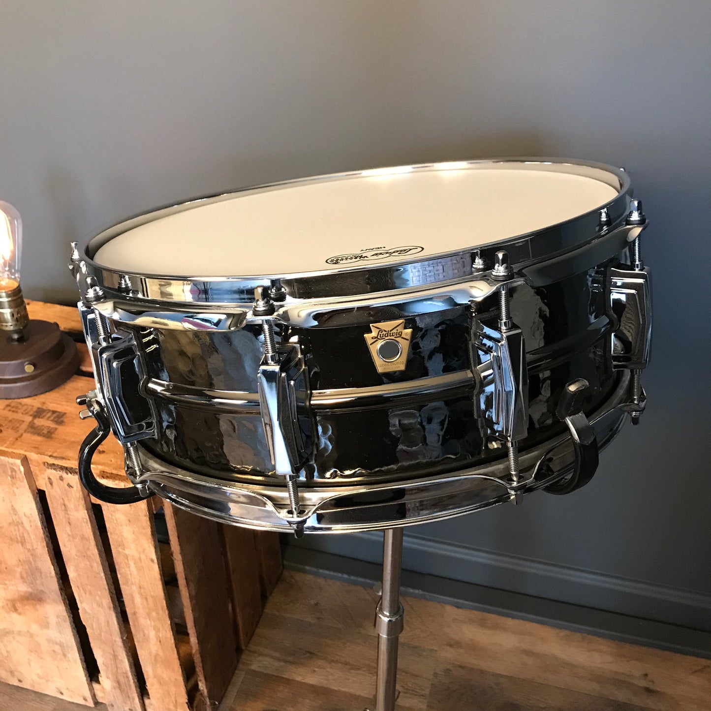 NEW Ludwig 5x14 Hammered Black Beauty Snare Drum